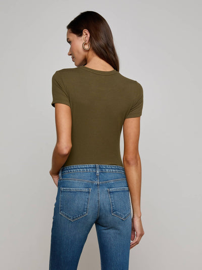 Ressi S/S Crew Neck Pine Tee-L'Agence-Tocca Finita
