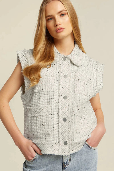 Robin Woven Gilet Vest-Beaumont Apparel-Tocca Finita