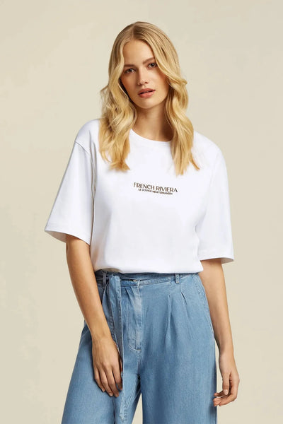Rowy French Riviera Knit T-Shirt-Beaumont Apparel-Tocca Finita