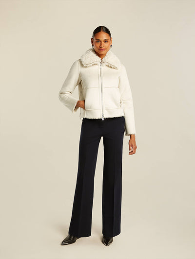 Roxy Jacket in Off White-Beaumont Coats-Tocca Finita