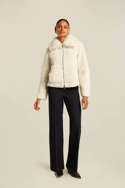 Roxy Jacket in Off White-Beaumont Coats-Tocca Finita