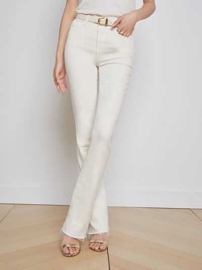 Ruth High Rise Straight Leg In Vintage White-L'Agence-Tocca Finita