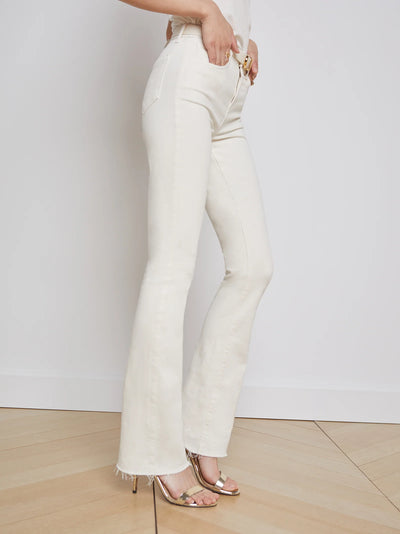 Ruth High Rise Straight Leg In Vintage White-L'Agence-Tocca Finita