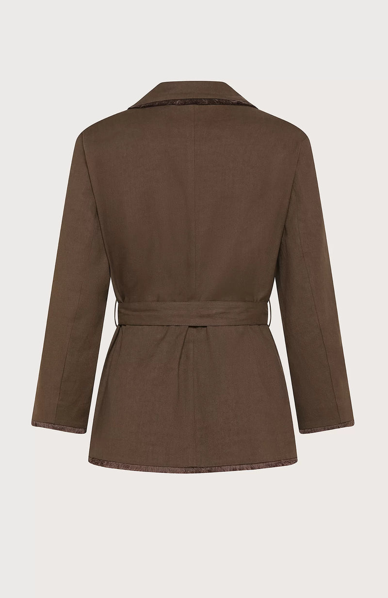 Saharan Jacket in Stretch Cotton Linen-Seventy-Tocca Finita