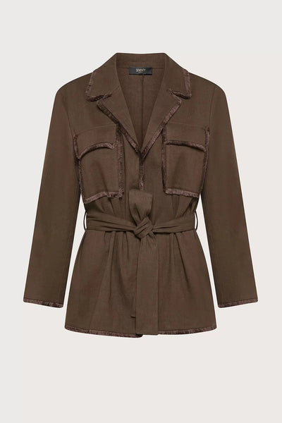 Saharan Jacket in Stretch Cotton Linen-Seventy-Tocca Finita