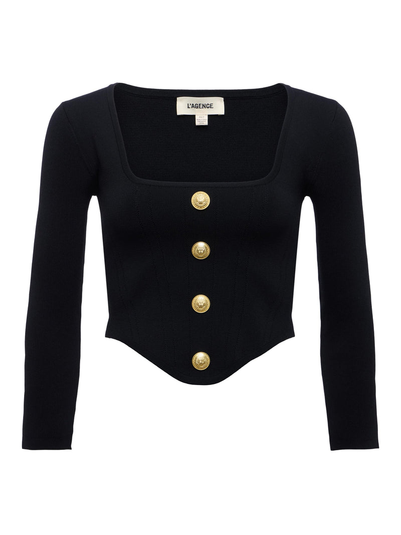 Sasha Top Black/Gold-L&