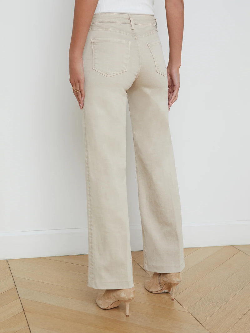Scottie Wide Leg In Biscuit-L&