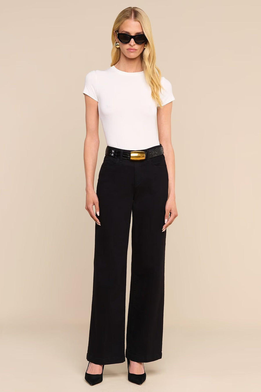 Scottie Wide-Leg Jean Black-L&