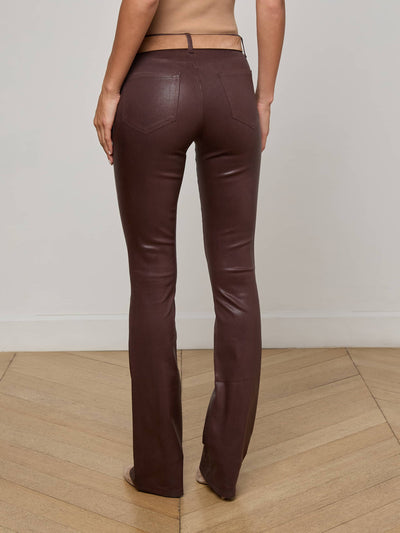 Selma Coated Bootcut Jean Chocolate Coated-L'Agence-Tocca Finita