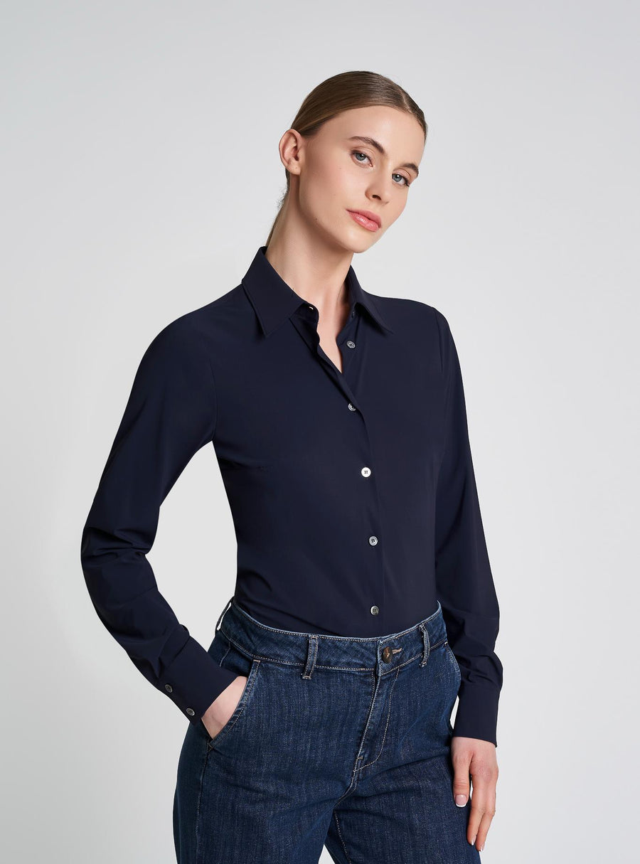Sensitive Stretch Technical Jersey Shirt-Comicetta Snob-Tocca Finita