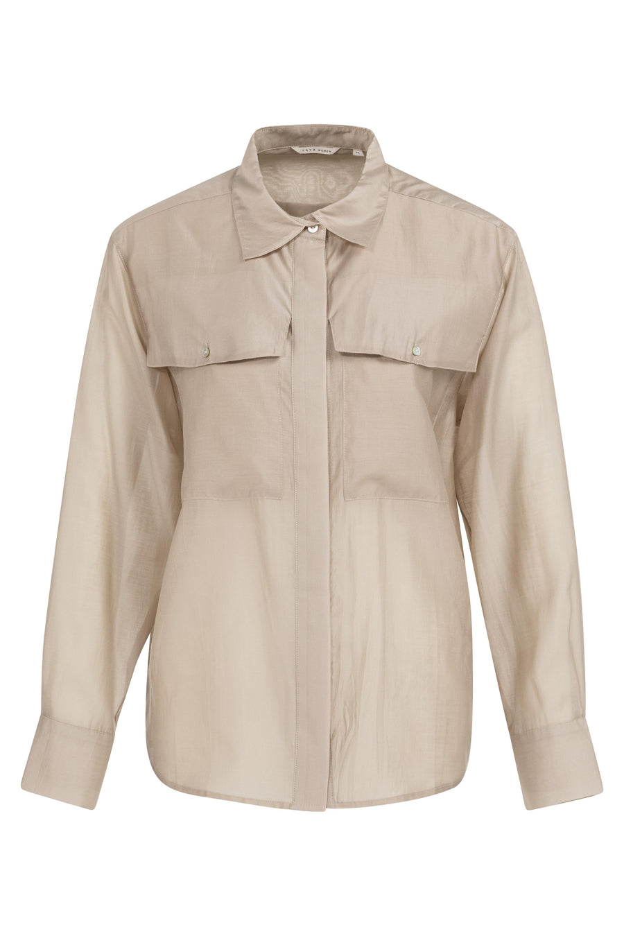 Sheer Blouse Mist Green-YAYA-Tocca Finita