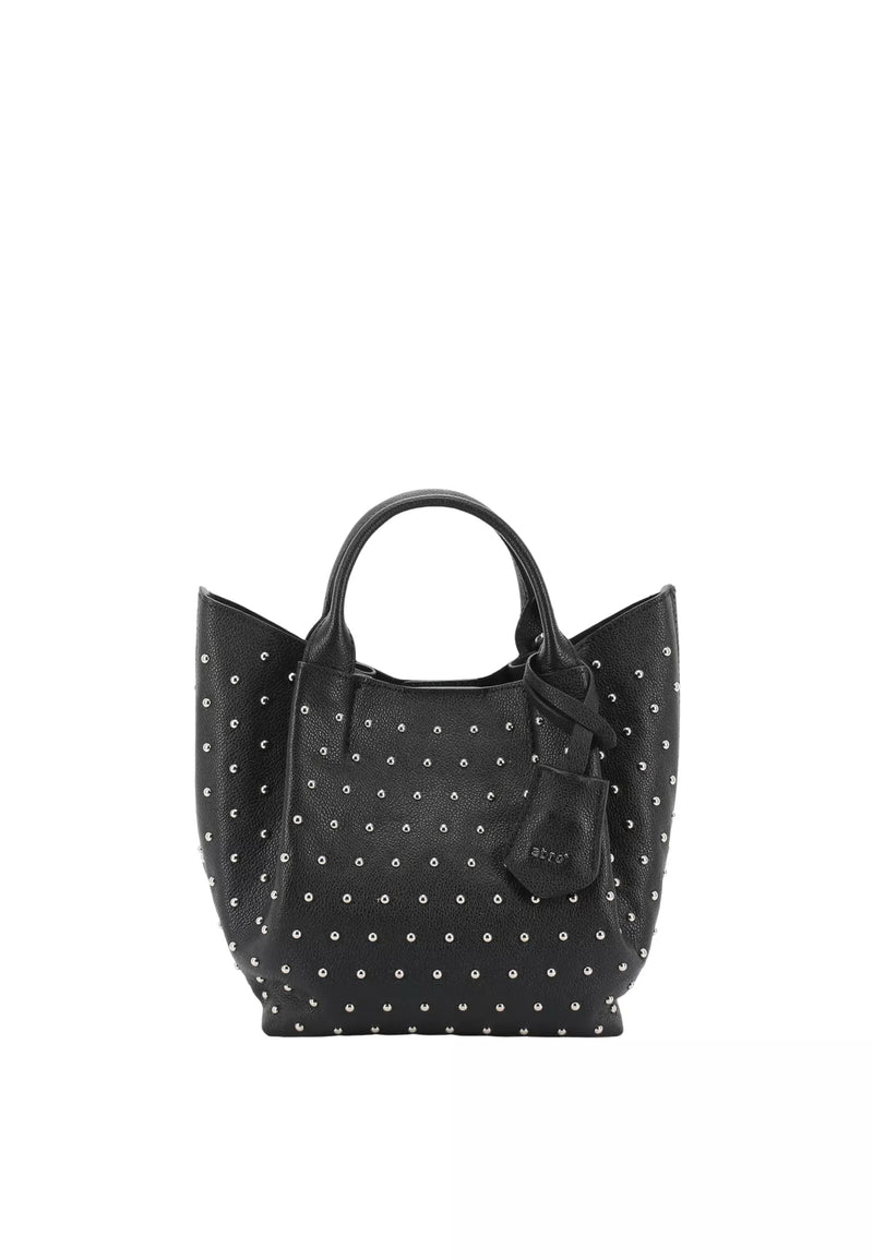 Shopper ESSENTIAL Small Leather Agave Standard Black/Nickel-Abro-Tocca Finita