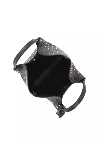 Shopper ESSENTIAL Small Leather Agave Standard Black/Nickel-Abro-Tocca Finita