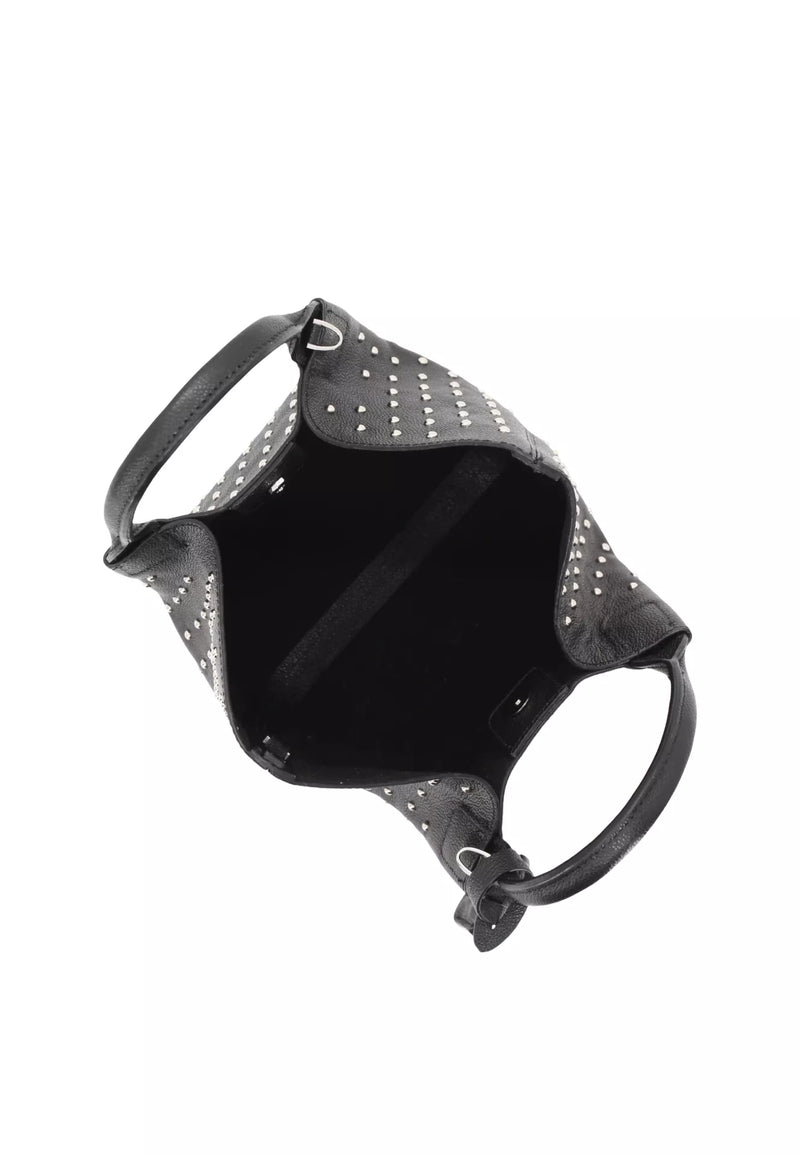 Shopper ESSENTIAL Small Leather Agave Standard Black/Nickel-Abro-Tocca Finita