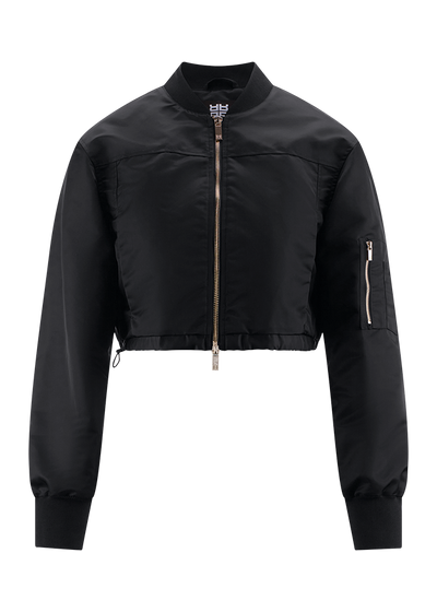 Short Bomber Jacket Black-Riani-Tocca Finita