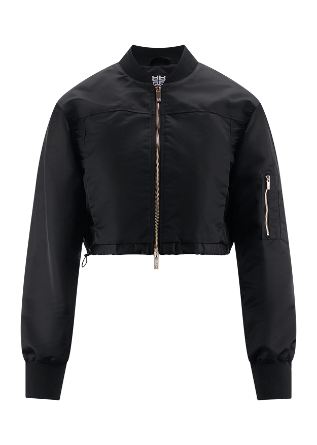 Short Bomber Jacket Black-Riani-Tocca Finita
