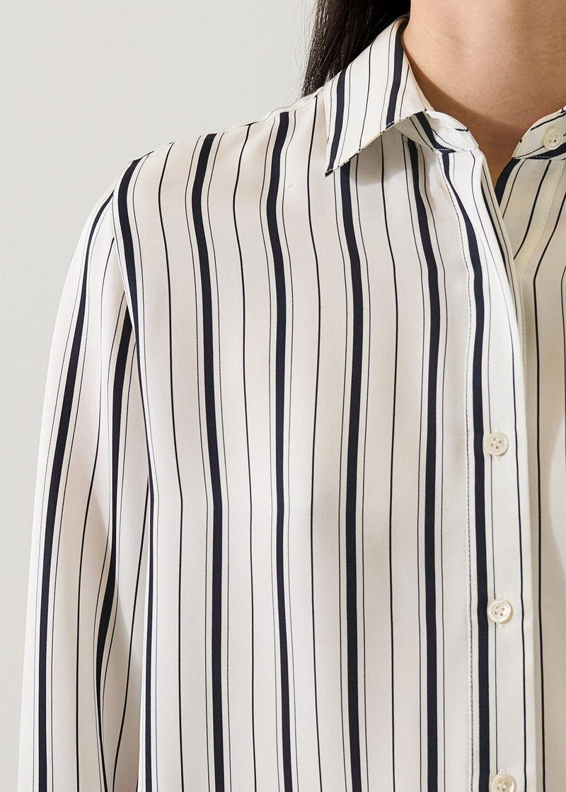 Silk Satin Relaxed Shirt-Patrick Assaraf-Tocca Finita