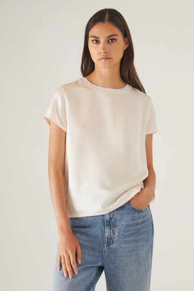 Silk Short Sleeve Crewneck-Patrick Assaraf-Tocca Finita
