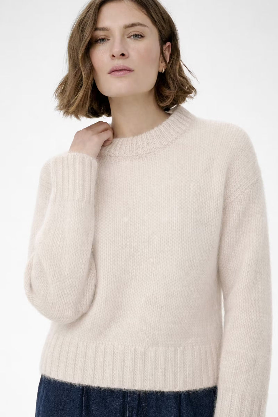 SillePW Pullover Navy Whitecap Gray-Part Two-Tocca Finita