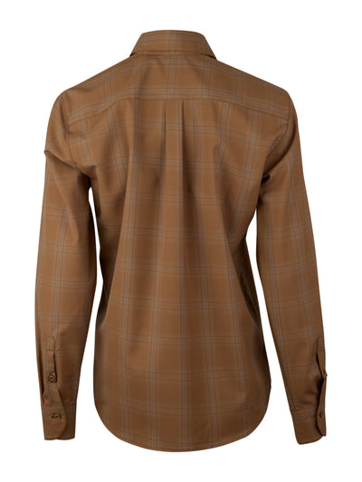 Siri Light brown Merino Wool Shirt-Stenstroms-Tocca Finita