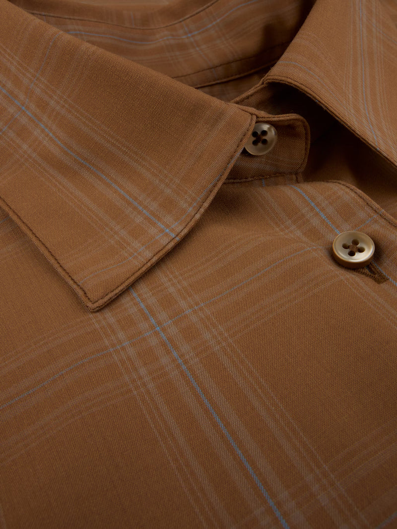 Siri Light brown Merino Wool Shirt-Stenstroms-Tocca Finita