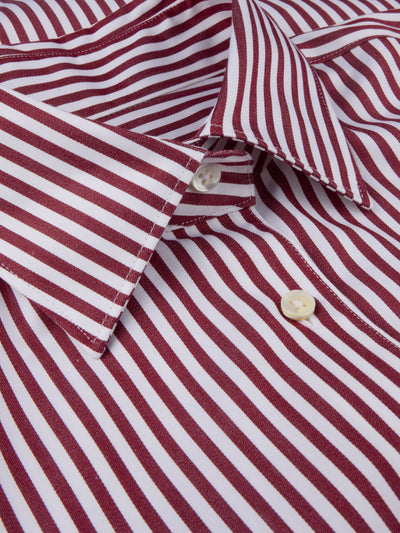 Siri Red Striped Stretch Shirt-Stenstroms-Tocca Finita