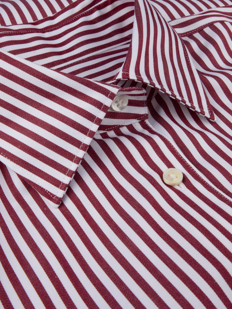 Siri Red Striped Stretch Shirt-Stenstroms-Tocca Finita