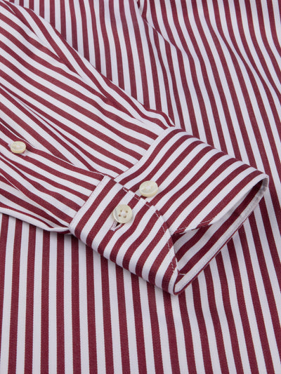 Siri Red Striped Stretch Shirt-Stenstroms-Tocca Finita