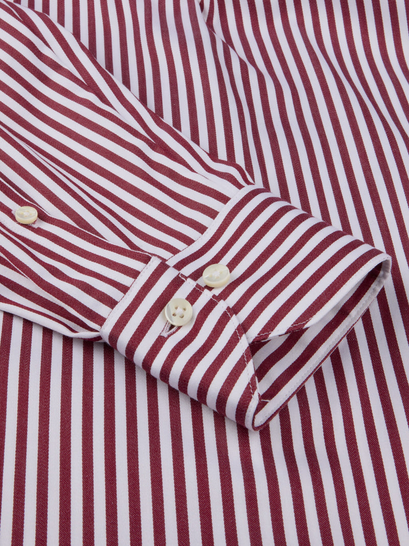 Siri Red Striped Stretch Shirt-Stenstroms-Tocca Finita