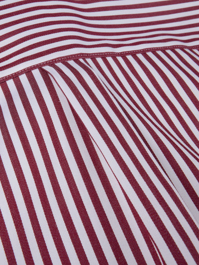 Siri Red Striped Stretch Shirt-Stenstroms-Tocca Finita