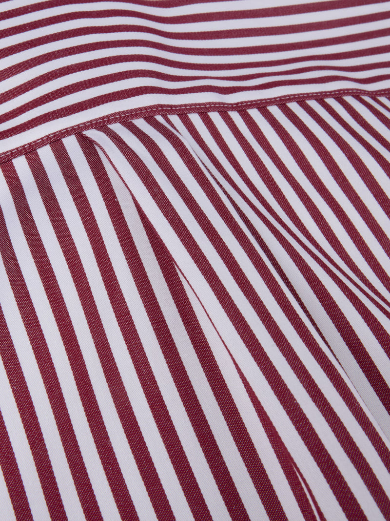 Siri Red Striped Stretch Shirt-Stenstroms-Tocca Finita
