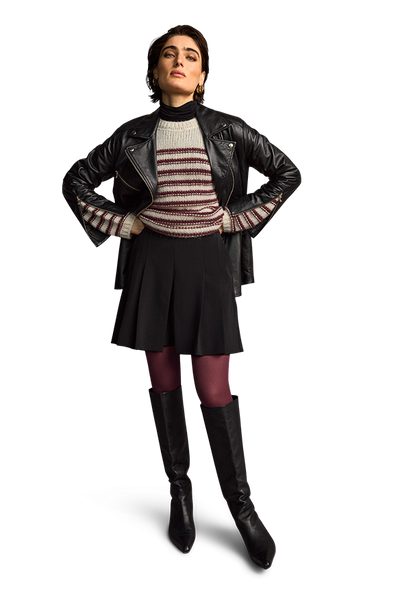 Skort with Pleats Black-Riani-Tocca Finita