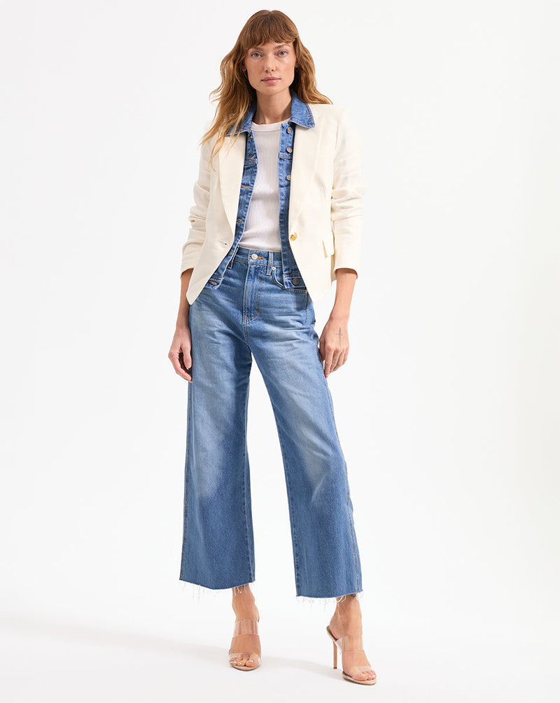 Slate Denim Dickey Blue-Veronica Beard-Tocca Finita