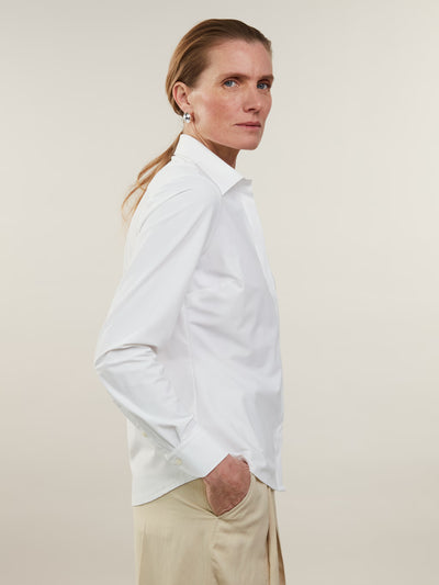 Sofie White Jersey Shirt-Stenstroms-Tocca Finita