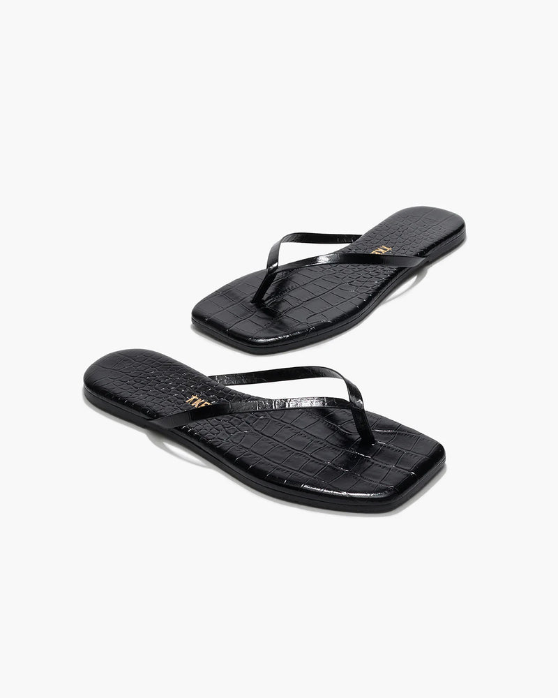 Square Toe Lily Sable Croc - TKEES – Tocca Finita