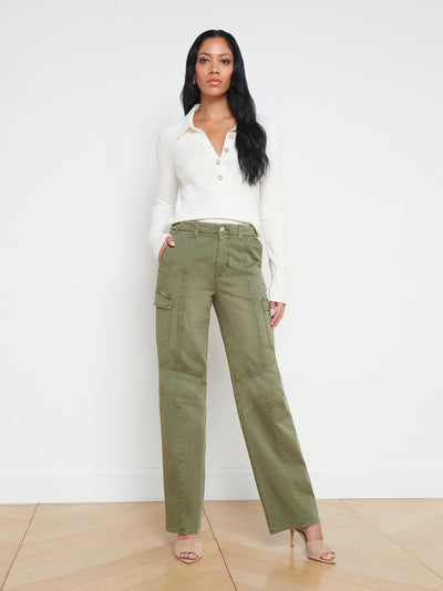 Sterling Jeweled Collar Sweater Ivory-L'Agence-Tocca Finita