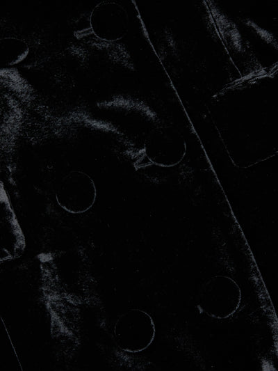 Stormi Velvet Tuxedo Maxi Dress Black-L'Agence-Tocca Finita