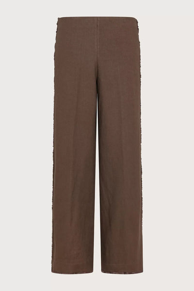 Straight-Leg Trousers in Stretch Cotton Linen-Seventy-Tocca Finita