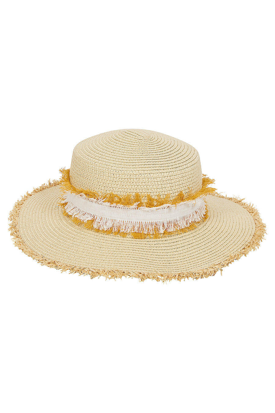 Straw Hat Natural/Saffron-Purotatto-Tocca Finita