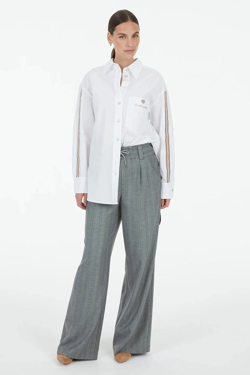 Striped Pyjama Trousers Grey-Marc Aurel-Tocca Finita