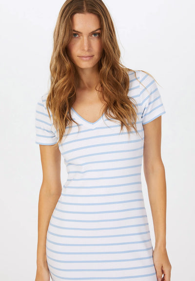 Striped T-Shirt Jersey Dress-Marc Aurel-Tocca Finita