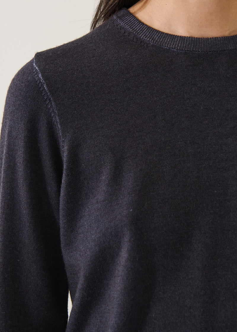 Superfine Merino Vintage Classic Crewneck Mountain-Patrick Assaraf-Tocca Finita