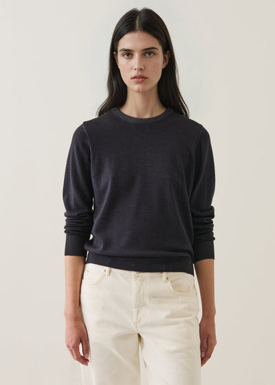 Superfine Merino Vintage Classic Crewneck Mountain-Patrick Assaraf-Tocca Finita