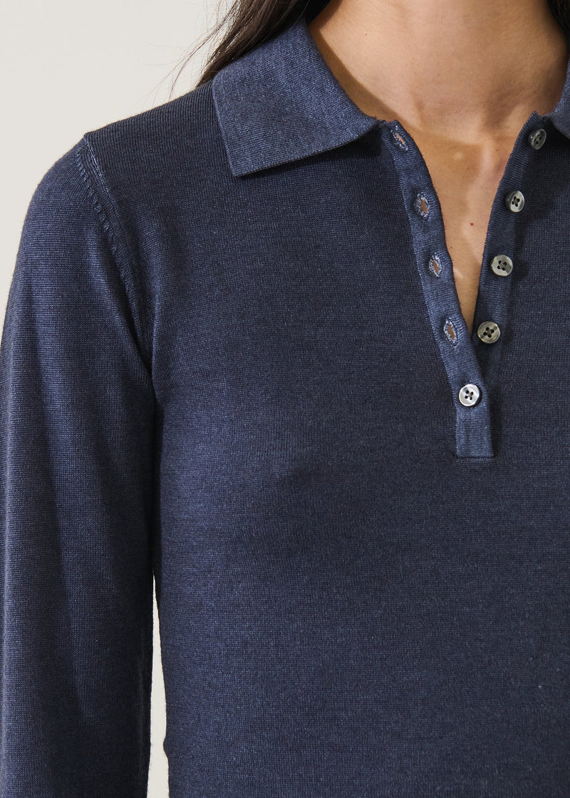 Superfine Merino Vintage Fitted Polo Rhino-Patrick Assaraf-Tocca Finita