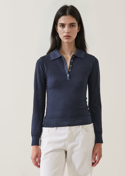 Superfine Merino Vintage Fitted Polo Rhino-Patrick Assaraf-Tocca Finita