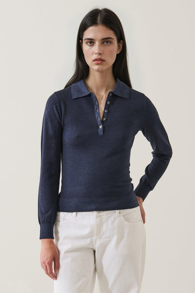 Superfine Merino Vintage Fitted Polo Rhino-Patrick Assaraf-Tocca Finita