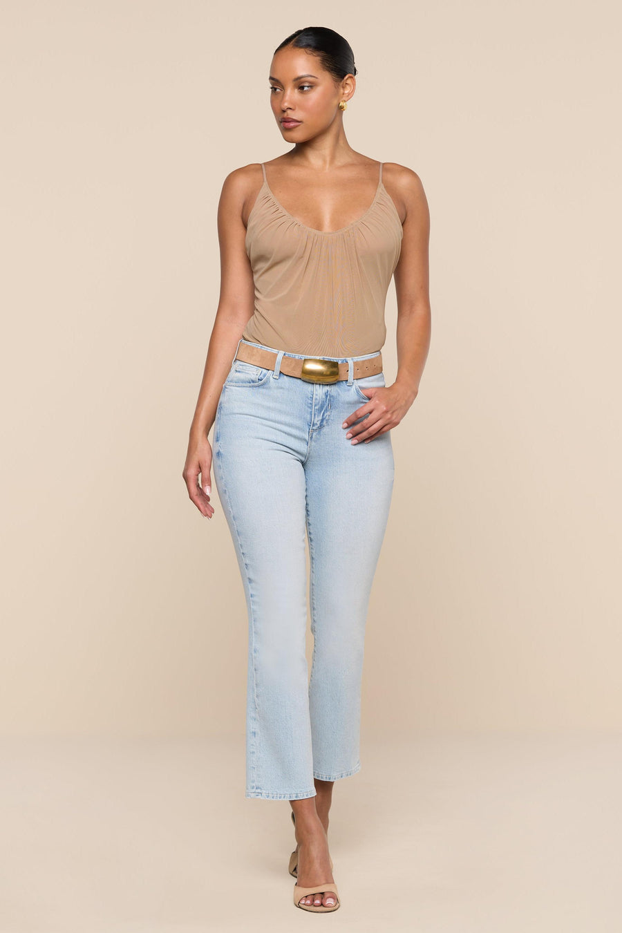 Tati High Rise Crop Micro Boot Jean Cabo-L&