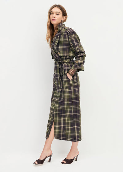 The Cropped Charles Trench Countryside Plaid-Favourite Daughter-Tocca Finita