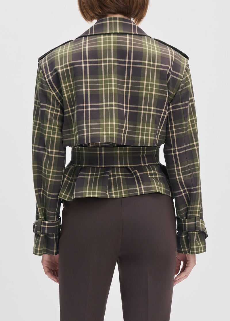 The Cropped Charles Trench Countryside Plaid-Favourite Daughter-Tocca Finita