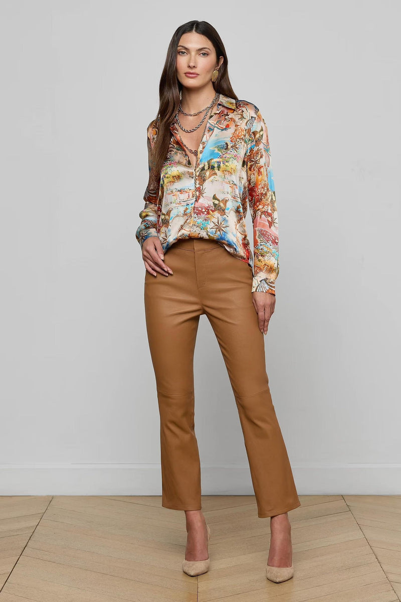 Tyler Silk Blouse Multi Collage-L&